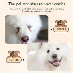 Unbranded 6pcs Dog Tear Comb Dog Eye Comb Tear Stain Remover Peigne Dog Eye Grooming Comb Double Face Pour Enlever La Croûte Et Le Mucus -Pet Soin 573846221 max