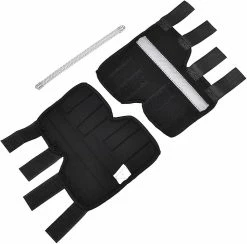 Yaqinuo 2 Pack Confortables Dog Legs Braces Canine Rear Hock Joint Support, Noir