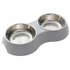 Baodan Bol Pour Chien Double Dog Cat Bowl En Acier Inoxydable Bols D’eau Et De Nourriture Surélevés, Ensemble De Bols D’alimentation Pour Animaux De Compagnie