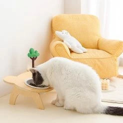 Baodan Tilt Pet Bowl Rack Dog Food Bowl Ceramic Bowl Cat Bowl Wooden Cute Flower Small Tree Bowl 9 Baodan Tilt Pet Bowl Rack Dog Food Bowl Ceramic Bowl Cat Bowl Wooden Cute Flower Small Tree Bowl -Pet Soin 587613391 max