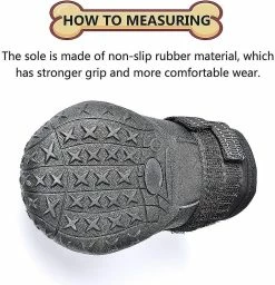 Unbranded Tflycqdog Boots,waterproof Dog Shoes,dog Booties With Reflective Rugged Anti-slip Sole And Skid-proof,outdoor Dog Shoes For Medium Dogs 4pcs -Pet Soin 588492166 max