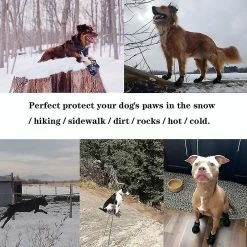 Unbranded Tflycqdog Boots,waterproof Dog Shoes,dog Booties With Reflective Rugged Anti-slip Sole And Skid-proof,outdoor Dog Shoes For Medium Dogs 4pcs -Pet Soin 588492171 max