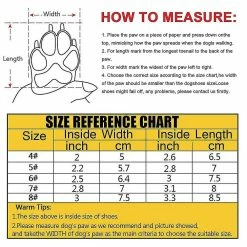 Unbranded Tflycq4pcs Set Dog Boots,waterproof Dog Shoes,dog Booties With Reflective Velcro Rugged Anti-slip Sole And Skid-proof,outdoor Dog Shoes For Medium To -Pet Soin 588492248 max