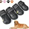 Unbranded Tflycqdog Boots,waterproof Dog Shoes,dog Booties With Reflective Rugged Anti-slip Sole And Skid-proof,outdoor Dog Shoes For Medium Dogs 4pcs