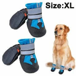 Unbranded Tflycqdog Boots For Dogs Non-slip, Waterproof Dog Booties For Outdoor, Dog Shoes For Medium To Large Dogs With Rugged Sole
