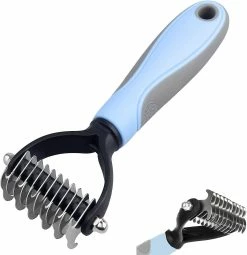 Pet Combs Brushes Peigne De Dématage De Toilettage Pour Animaux De Compagnie, Healwe Double Sides Teeth Blade Dog Undercoat