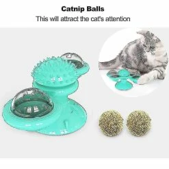 Unbranded Interactif Pet Dog Cat Toy Windmill Whirling Turntable Teasing Tickle Puzzle Toy(Vert) -Pet Soin 589635162 max
