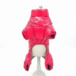 Hua Hui Tg-cl06 Solid Color Pet Dog Coat Imperméable Winter Puppy Outwear Costumes - Rouge / Taille 18 -Pet Soin 595566455 max