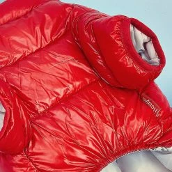 Hua Hui Tg-cl06 Solid Color Pet Dog Coat Imperméable Winter Puppy Outwear Costumes - Rouge / Taille 18 -Pet Soin 595566542 max