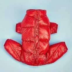 Hua Hui Tg-cl06 Solid Color Pet Dog Coat Imperméable Winter Puppy Outwear Costumes - Rouge / Taille 18 -Pet Soin 595566577 max