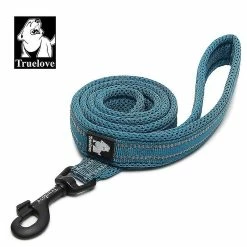 Hua Hui Truelove Outdoor Dog Strap Nylon Mesh Paded Pet Leash 110 X 2.5cm - Bleu / L Taille