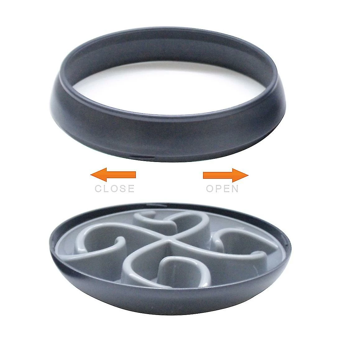 Unbrand Slow Feeder Dog Bowl Pet Bol D’alimentation Anti-étouffement - Gris 2 Unbrand Slow Feeder Dog Bowl Pet Bol D’alimentation Anti-étouffement - Gris – Image 2