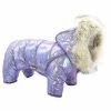 Unbrand Tg-cl061 Pet Dog Colorful Laser Hoodie Coat Imperméable Winter Puppy Outwear Costumes - Violet / Taille 12