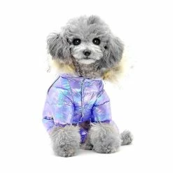 Unbrand Tg-cl061 Pet Dog Colorful Laser Hoodie Coat Imperméable Winter Puppy Outwear Costumes - Violet / Taille 12 -Pet Soin 595591295 max