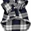 Unbranded Pet Dog Plaid Shirt Été Doux Confortables Vêtements Doux Chiots Gilet Tee Pour Petits Ou Moyens Chiens Bleu Chat Vêtements