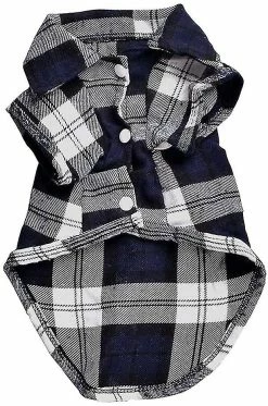 Pet Soin 3 Unbranded Pet Dog Plaid Shirt Été Doux Confortables Vêtements Doux Chiots Gilet Tee Pour Petits Ou Moyens Chiens Bleu Chat Vêtements