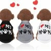 Unbranded 3 Pièces Chien T-shirt Puppy Print Shirt Respirant Pet Clothes Mignon Dog Clothes Sleeveless Dog Vest Dog Cat Summer Clothes (l)