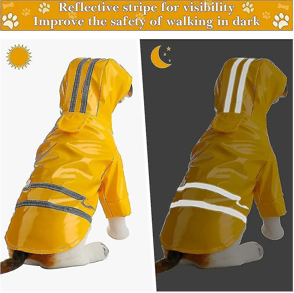 Unbranded Pu Bande Réfléchissante Pet Dog Safety Imperméable Imperméable Léger Poncho Hoodedl 3 Unbranded Pu Bande Réfléchissante Pet Dog Safety Imperméable Imperméable Léger Poncho Hoodedl – Image 3