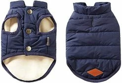 Unbranded Blue L Dog Manteau D’hiver Set Dog Warm Winter Jacket Doublé Manteau Français Bulldog Karin Dog Dress Vest -Pet Soin 596736660 max