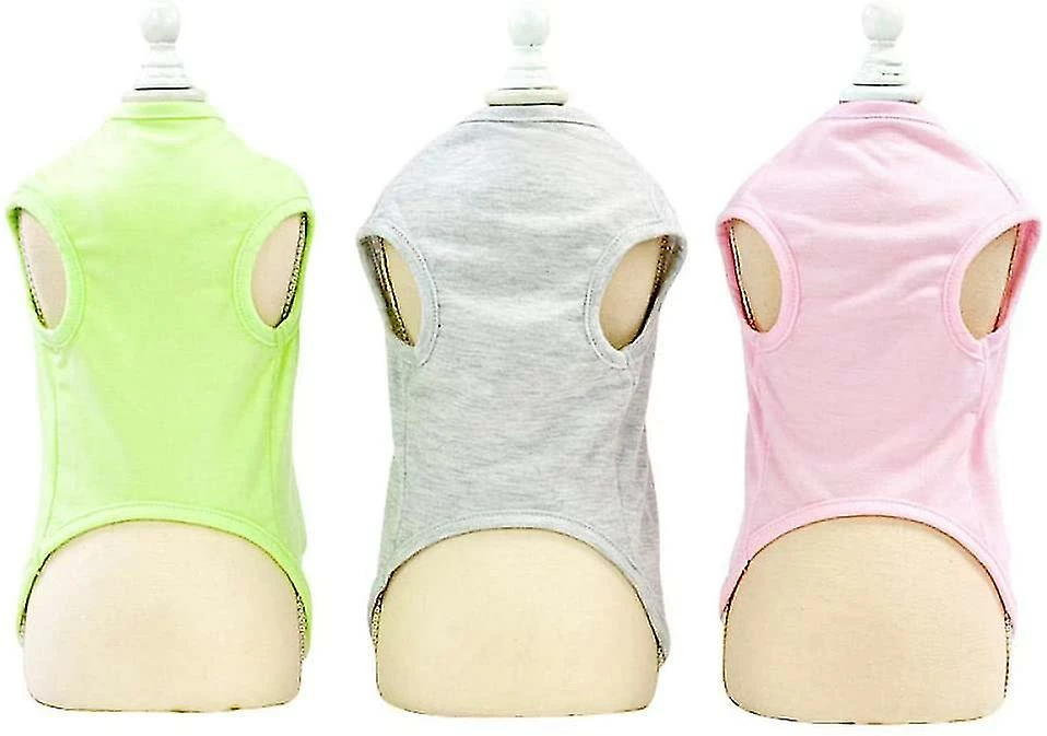 Unbranded Summer Dog Vest T-shirt Pet Clothes For Dog Cat Clothes Costume Pour Petits Chiens Cotton Cartoon Shirt Vest For Puppy Kitty-gray 4 Unbranded Summer Dog Vest T-shirt Pet Clothes For Dog Cat Clothes Costume Pour Petits Chiens Cotton Cartoon Shirt Vest For Puppy Kitty-gray – Image 4