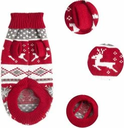 Unbranded Dog Christmas Sweater Mignon Renne Flocon De Neige Tricot Pull Pet Holiday Cloth Doux Chaud Col Roulé Tricot Chiot Pet Chat Automne Et Hiver Vêtements (1 P 7 Unbranded Dog Christmas Sweater Mignon Renne Flocon De Neige Tricot Pull Pet Holiday Cloth Doux Chaud Col Roulé Tricot Chiot Pet Chat Automne Et Hiver Vêtements (1 P -Pet Soin 596737250 max