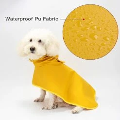 Unbranded Dog Raincoat With Hood Hole For Harness Waterproof Ultralight Breathable Rain Jacket Small Medium Dogs Rain Coat With Adjustable Hood Poncho Chein Pu -Pet Soin 596737464 max