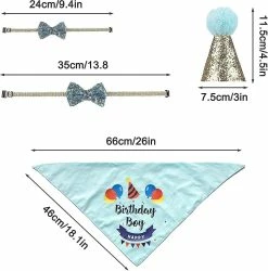 Unbranded Party Dog Decorative Animal Hat Party Decorative Hat Animal Accessories Triangle Scarf Party Dog Accessories Bowknot, Décoration D’anniversaire (bleu) 6 Unbranded Party Dog Decorative Animal Hat Party Decorative Hat Animal Accessories Triangle Scarf Party Dog Accessories Bowknot, Décoration D’anniversaire (bleu) -Pet Soin 596737524 max