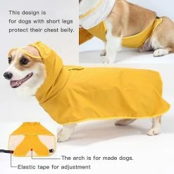 Unbranded Dog Raincoat With Hood Hole For Harness Waterproof Ultralight Breathable Rain Jacket Small Medium Dogs Rain Coat With Adjustable Hood Poncho Chein Pu -Pet Soin 596737607 max