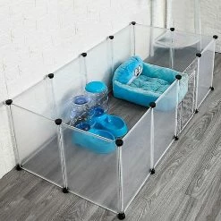 Mryenc Pet Playpen Dog Exercise Pen Grande Clôture Portable Pour Chien Avec Porte à 12 Panneaux Pour Petits Chiens Chats Animaux De Compagnie Poids Appropriés Moins De 10 Kg