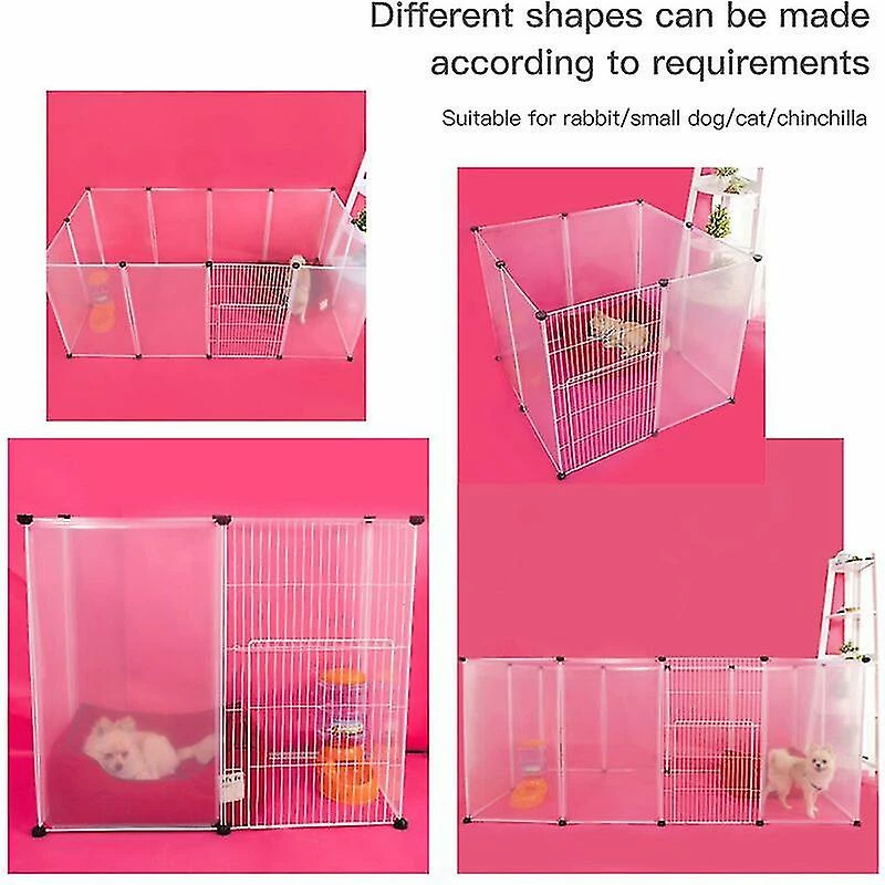 Mryenc Pet Playpen Dog Exercise Pen Grande Clôture Portable Pour Chien Avec Porte à 12 Panneaux Pour Petits Chiens Chats Animaux De Compagnie Poids Appropriés Moins De 10 Kg 4 Mryenc Pet Playpen Dog Exercise Pen Grande Clôture Portable Pour Chien Avec Porte à 12 Panneaux Pour Petits Chiens Chats Animaux De Compagnie Poids Appropriés Moins De 10 Kg – Image 4