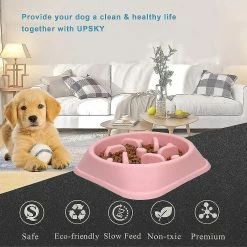 Unbranded Slow Feeder Small Dog Bowls Anti-slip Puzzle Bowl Feeder Interactive Bloat Stop Dog Bowl, Rose 3 Unbranded Slow Feeder Small Dog Bowls Anti-slip Puzzle Bowl Feeder Interactive Bloat Stop Dog Bowl, Rose -Pet Soin 600033426 max