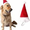 Unbranded Réglable Pet Dog Noël Noël Hat Pour Grands Chiens Moyens Chats Noël Party Dress Up