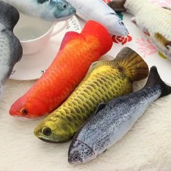 Unbranded 1pc Ificial Fish Peluch Pet Cat Puppy Dog Toys Sleeping Toy Cat Mint Catnip Toys Tooth Grinding & Training Pet Toy Supplies -Pet Soin 603487254 max