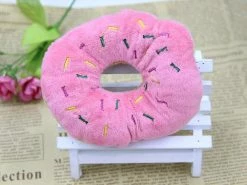 Unbranded 13cm S Tly Pet Chew Coton Donut Play Dog Toys Lovely Pet Dog Puppy Cat Tugging Chew Squeaker Quack Sound Toy Chew Donut Toy -Pet Soin 603498581 max