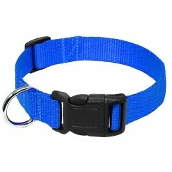 Unbranded Pet Soft Réglable Solid Color Nylon Puppy / Dog Collier Pour Correspondre à La Laisse Et Au Harnais