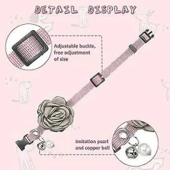 Unbranded 4 Pièces Pet Rose Cat Collier Dog Flower Nylon Collier Réglable Avec Cloche Et Perle Pet 7 Unbranded 4 Pièces Pet Rose Cat Collier Dog Flower Nylon Collier Réglable Avec Cloche Et Perle Pet -Pet Soin 604441216 max