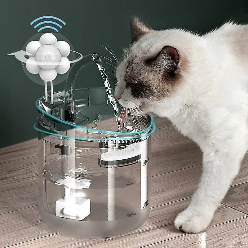 Unbranded Cat Dog Water Fountain Filter Automatic Sensor Drinker Pour Chats Feeder Pet Water Dispenser Auto Drinking Fountain 2l Pour Les Animaux De Compagnie 2 Unbranded Cat Dog Water Fountain Filter Automatic Sensor Drinker Pour Chats Feeder Pet Water Dispenser Auto Drinking Fountain 2l Pour Les Animaux De Compagnie – Image 2