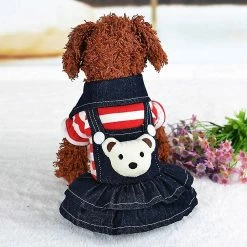 Unbranded Denim Dog Dress Striped Dog Bib Winter Autumn Cowboy Clothes For Pet Dog Re 7 Unbranded Denim Dog Dress Striped Dog Bib Winter Autumn Cowboy Clothes For Pet Dog Re -Pet Soin 609743064 max