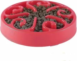 Unbranded Shxx Slow Feeder Dog Bowl, Pet Slow Feeding Plate, Maze Interactive Dog Puzzle, Fun Feeder Expansion Stop Slow Bowl, Non Toxique Et Anti-suffocation,