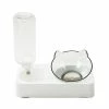 Unbranded Pet Bowl Automatic Feeder Dog Cat Food Bowl Avec Distributeur D’eau Double Dog Drinking Bottle Cat