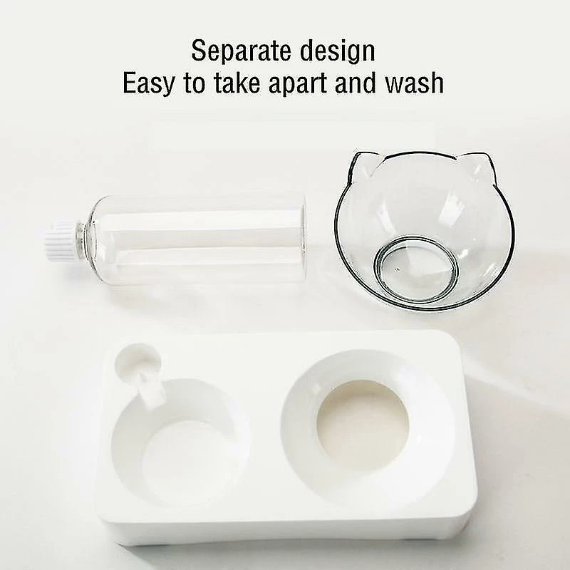 Unbranded Pet Bowl Automatic Feeder Dog Cat Food Bowl Avec Distributeur D’eau Double Dog Drinking Bottle Cat 3 Unbranded Pet Bowl Automatic Feeder Dog Cat Food Bowl Avec Distributeur D’eau Double Dog Drinking Bottle Cat – Image 3