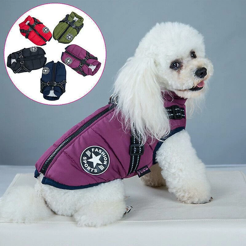 Weijianuo Automne Hiver Pet Vest Pet Puppy Dog Cat Warm Padded Coat Harnais Zip Jacket 2 Weijianuo Automne Hiver Pet Vest Pet Puppy Dog Cat Warm Padded Coat Harnais Zip Jacket – Image 2