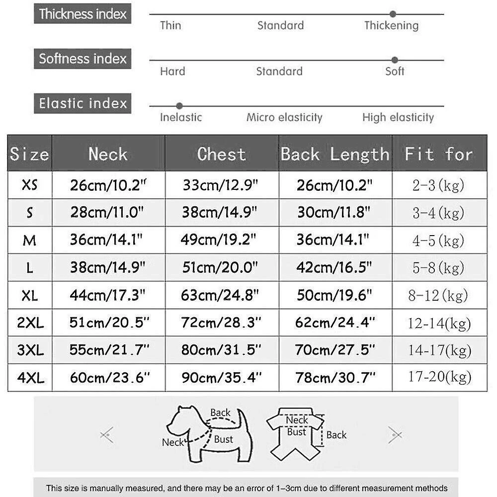 Weijianuo Automne Hiver Pet Vest Pet Puppy Dog Cat Warm Padded Coat Harnais Zip Jacket 3 Weijianuo Automne Hiver Pet Vest Pet Puppy Dog Cat Warm Padded Coat Harnais Zip Jacket – Image 3