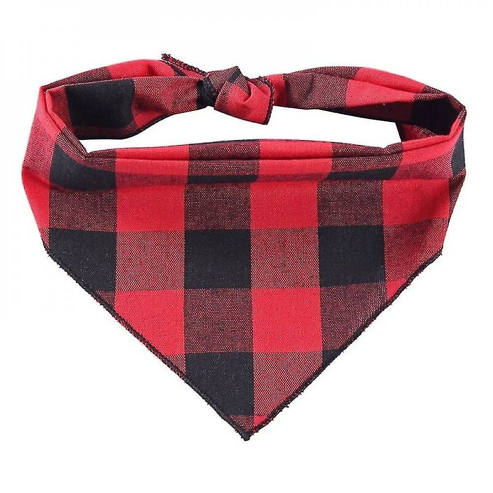 Unbranded Pet Dog Bandanas Washable Adjustable Bibs Scarf Double-cotton Plaid Printin 4 Unbranded Pet Dog Bandanas Washable Adjustable Bibs Scarf Double-cotton Plaid Printin – Image 4