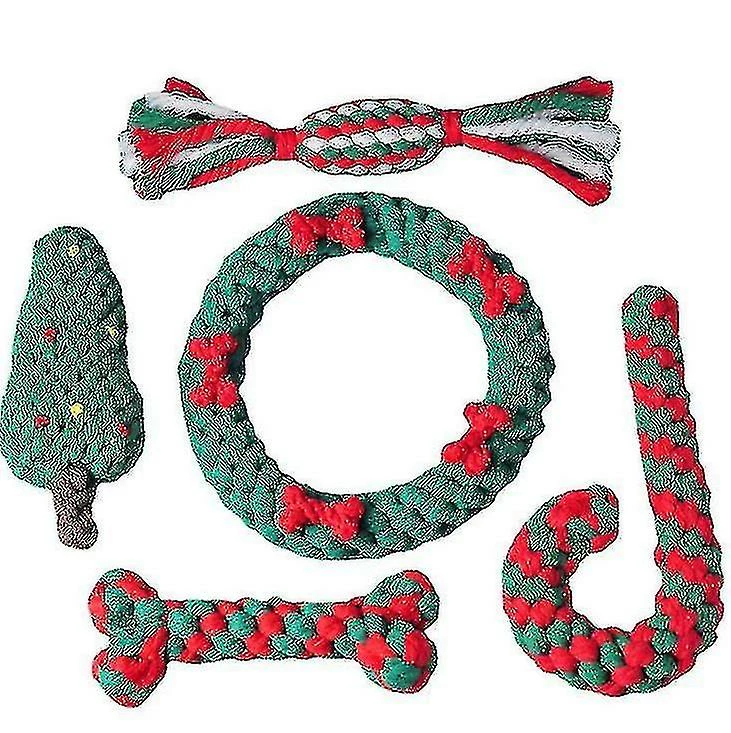 Unbranded Fournitures Pour Animaux De Compagnie Série Chrismas Jouet Interactif Pet Cotton Rope Dog Toy Set 1 Unbranded Fournitures Pour Animaux De Compagnie Série Chrismas Jouet Interactif Pet Cotton Rope Dog Toy Set