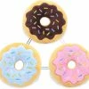 Liangnv Donut Peluche Toy Squeaky Chew Toy Dog Toy Set Pour Petit Et Moyen Puppy Dogs Pets Interact Gift