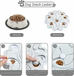 Liangnv Puzzle Feeder Toy, Slow Dog Puzzle Feeder Toy, Intelligence Dog Game, Interaction éducative -Pet Soin 612246119 max