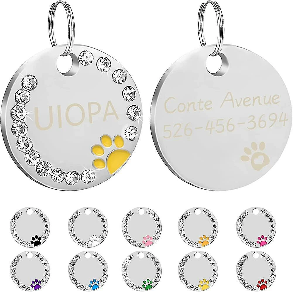 Heytea 2 Pièces De Plaques D’identité Avec Gravure. Adresse Tag Dog Tag Dog Tag Cadeau Personnalisé D’identification D’animal De Compagnie 1 Heytea 2 Pièces De Plaques D’identité Avec Gravure. Adresse Tag Dog Tag Dog Tag Cadeau Personnalisé D’identification D’animal De Compagnie