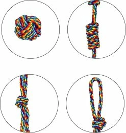 Heytea 4 Pcscotton Dog Ropes Set, Jouet Interactif De Corde De Chien, Jouet De Corde De Chiot Pour Mâcher Cadeau 7 Heytea 4 Pcscotton Dog Ropes Set, Jouet Interactif De Corde De Chien, Jouet De Corde De Chiot Pour Mâcher Cadeau -Pet Soin 612286931 max