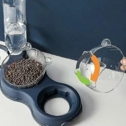 Unbranded Anti Renversement Chien De Compagnie Chat Double Bol Étanche à L’humidité Bouche Alimentation Automatique Feeder|dog -Pet Soin 615125802 max